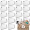 Talented Kitchen 18 White Clip Label Holders Mega Set Home Organization System for Baskets and Bins Removable Metal Clips Label Holders for Storage Bins Label Holders for Baskets